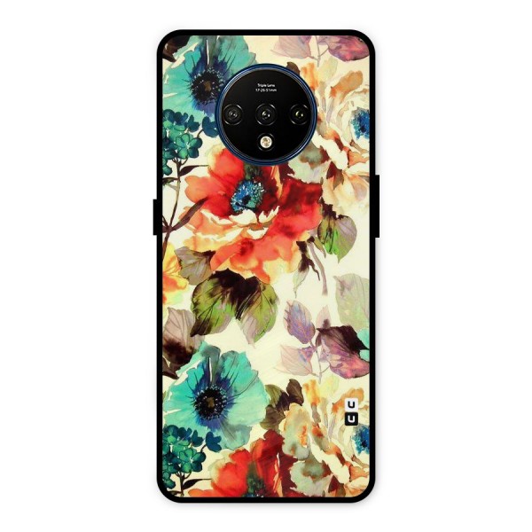 Artsy Bloom Flower Metal Back Case for OnePlus 7T
