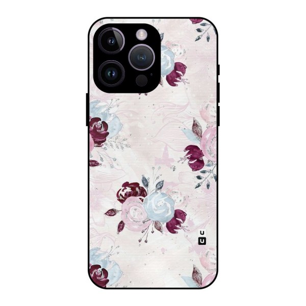 Artsy Florasy Metal Back Case for iPhone 14 Pro Max