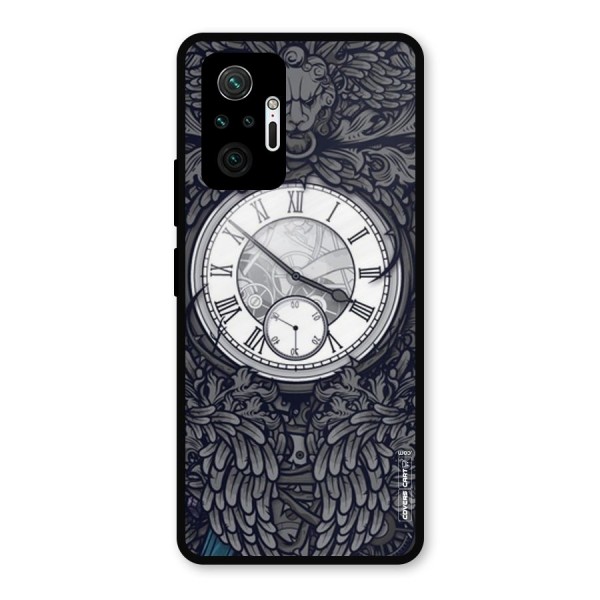 Artsy Wall Clock Metal Back Case for Redmi Note 10 Pro