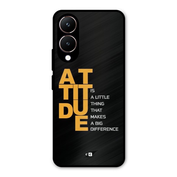 Attitude Difference Metal Back Case for Vivo Y28
