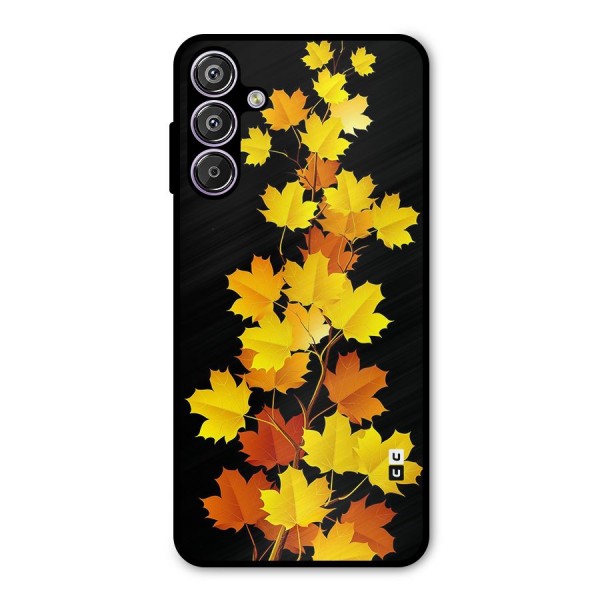 Autumn Forest Leaves Metal Back Case for Galaxy F15