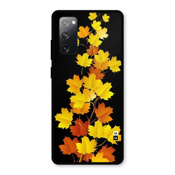Autumn Forest Leaves Metal Back Case for Galaxy S20 FE