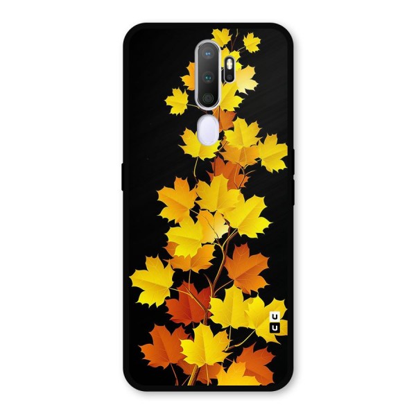 Autumn Forest Leaves Metal Back Case for Oppo A9 (2020)