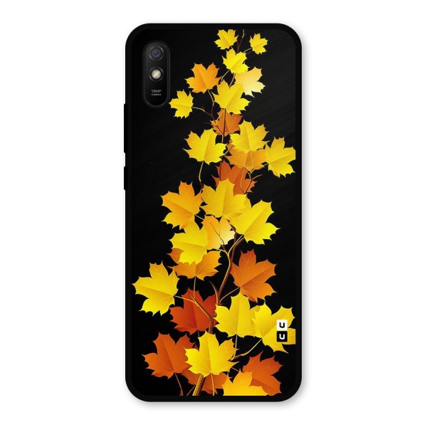 Autumn Forest Leaves Metal Back Case for Redmi 9i