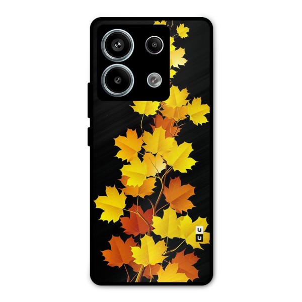 Autumn Forest Leaves Metal Back Case for Redmi Note 13 Pro 5G