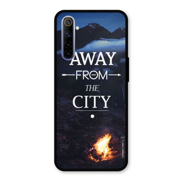 Away From City Metal Back Case for Realme 6