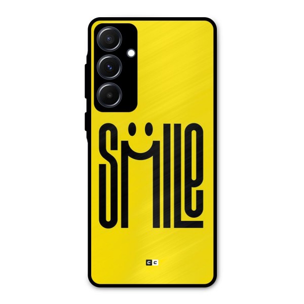 Awesome Smile Metal Back Case for Galaxy A55