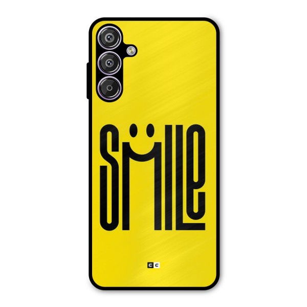 Awesome Smile Metal Back Case for Galaxy F15