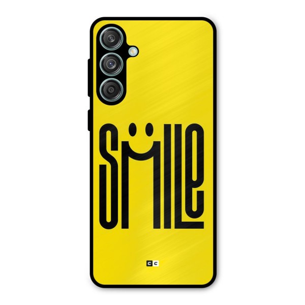 Awesome Smile Metal Back Case for Galaxy M55 5G