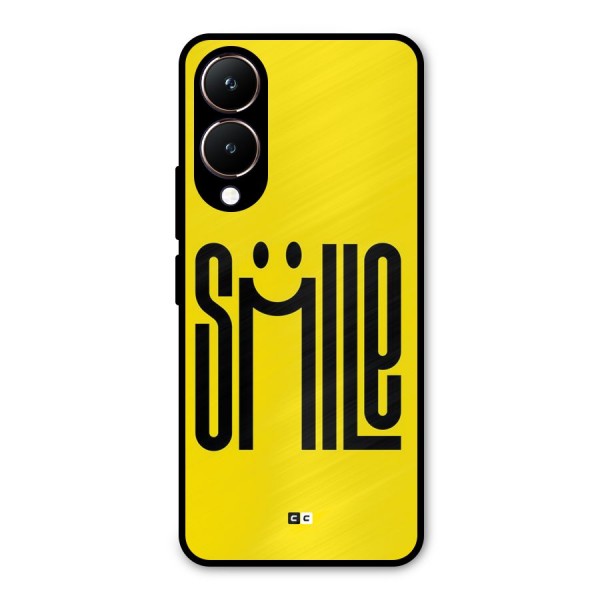 Awesome Smile Metal Back Case for Vivo Y28