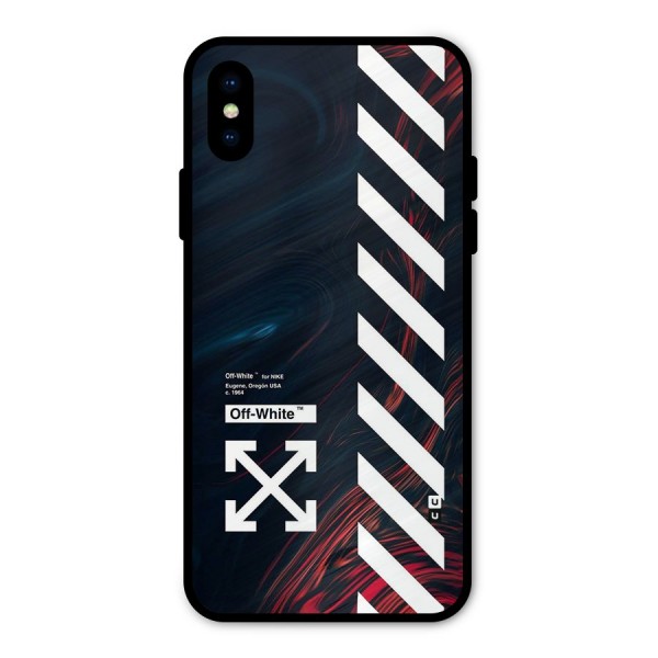 Awesome Stripes Metal Back Case for iPhone X