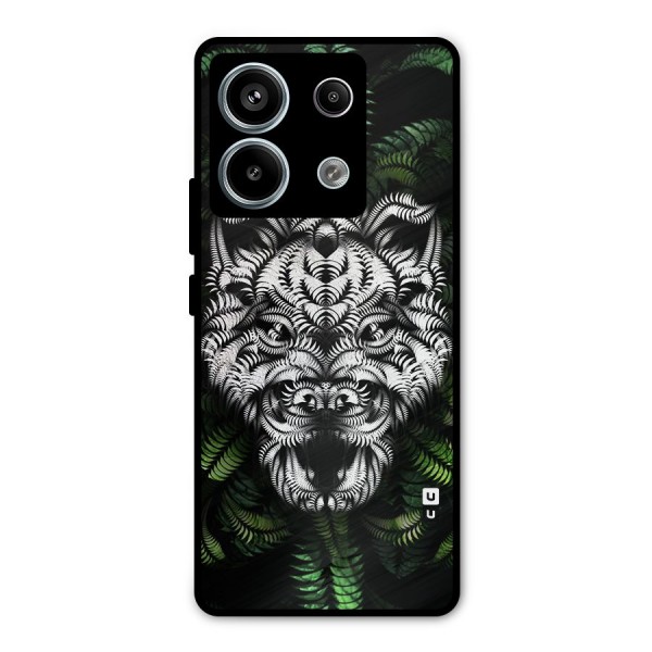 Aztec Art Tiger Metal Back Case for Redmi Note 13 Pro 5G
