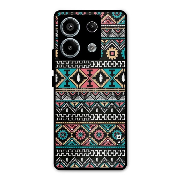Aztec Beautiful Creativity Metal Back Case for Redmi Note 13 Pro 5G
