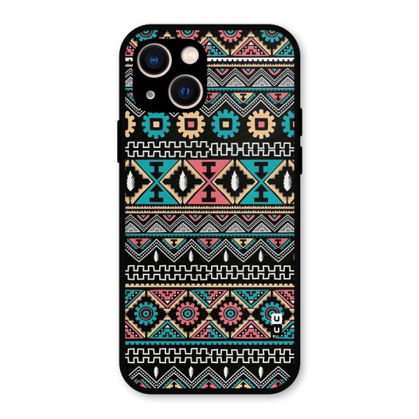 Aztec Beautiful Creativity Metal Back Case for iPhone 13