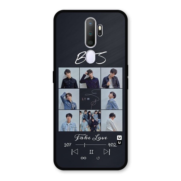 BTS Fake Love Metal Back Case for Oppo A9 (2020)