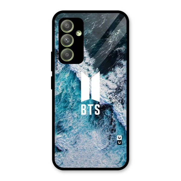 BTS Ocean Waves Glass Back Case for Galaxy A54