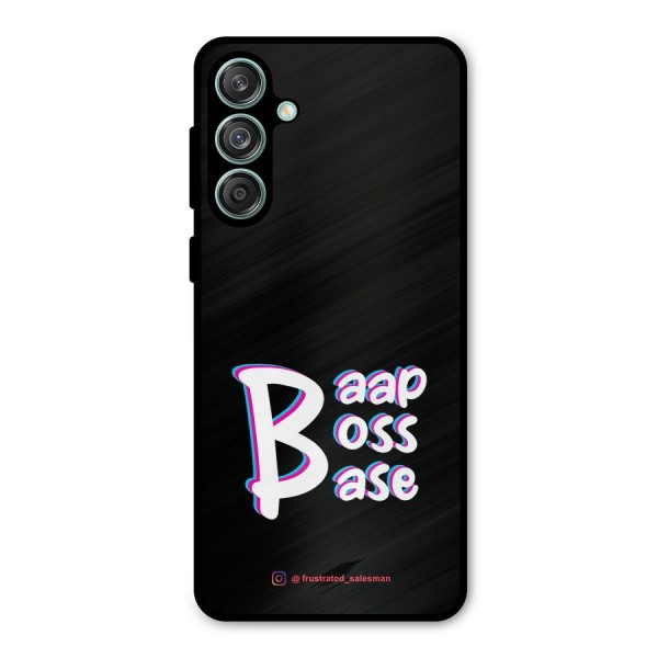 Baap Boss Base Black Metal Back Case for Galaxy M55 5G