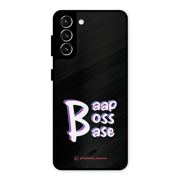 Baap Boss Base Black Metal Back Case for Galaxy S21 5G