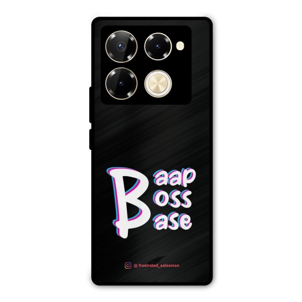Baap Boss Base Black Metal Back Case for Infinix Note 40 Pro