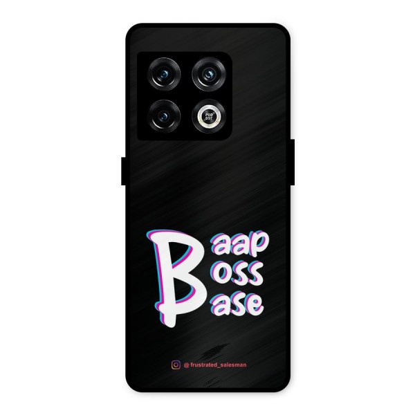 Baap Boss Base Black Metal Back Case for OnePlus 10 Pro 5G