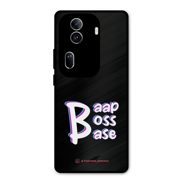 Baap Boss Base Black Metal Back Case for Oppo Reno11 Pro 5G