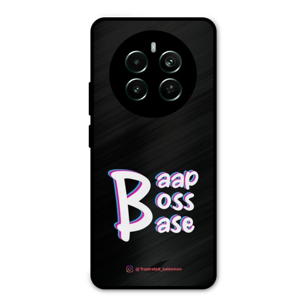Baap Boss Base Black Metal Back Case for Realme 12 Plus