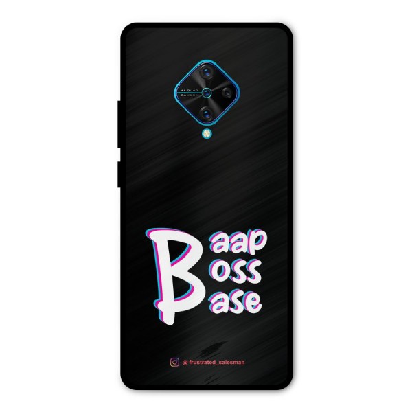 Baap Boss Base Black Metal Back Case for Vivo S1 Pro
