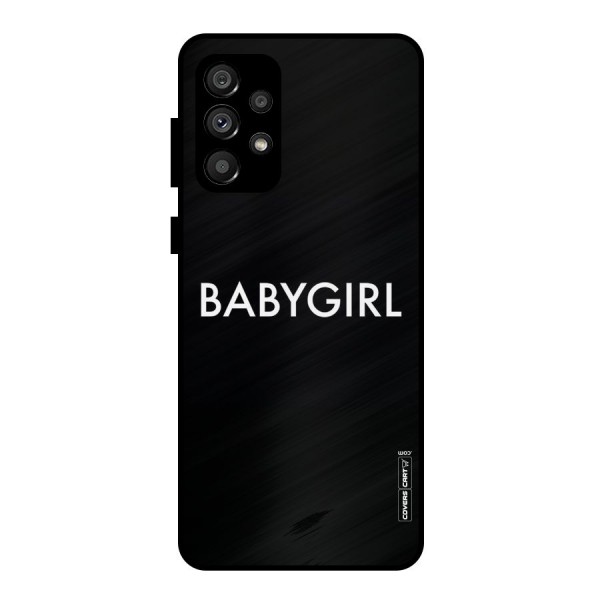 Baby Girl Metal Back Case for Galaxy A73 5G