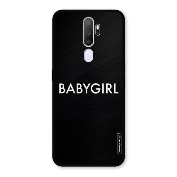 Baby Girl Metal Back Case for Oppo A9 (2020)