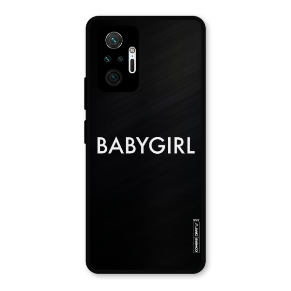Baby Girl Metal Back Case for Redmi Note 10 Pro