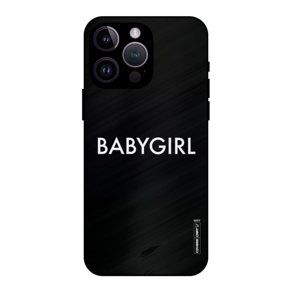Baby Girl Metal Back Case for iPhone 14 Pro Max