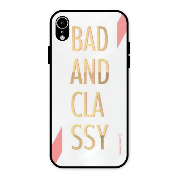 Bad And Classy Metal Back Case for iPhone XR