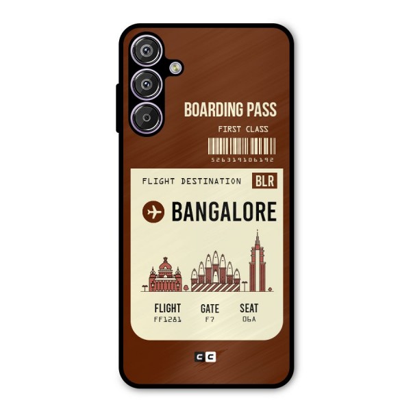 Bangalore Boarding Pass Metal Back Case for Galaxy F15
