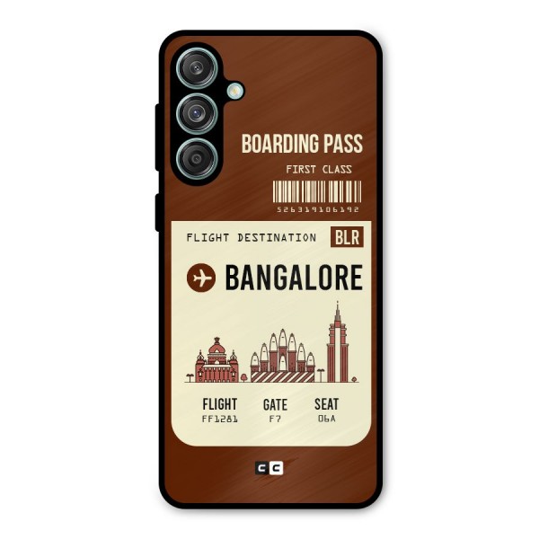 Bangalore Boarding Pass Metal Back Case for Galaxy M55 5G