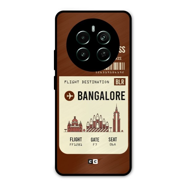 Bangalore Boarding Pass Metal Back Case for Realme 12 Plus