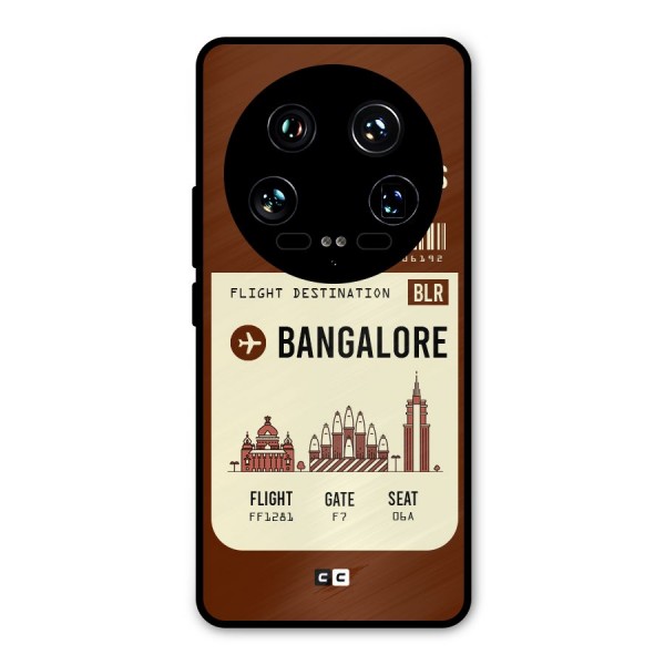 Bangalore Boarding Pass Metal Back Case for Xiaomi 14 Ultra