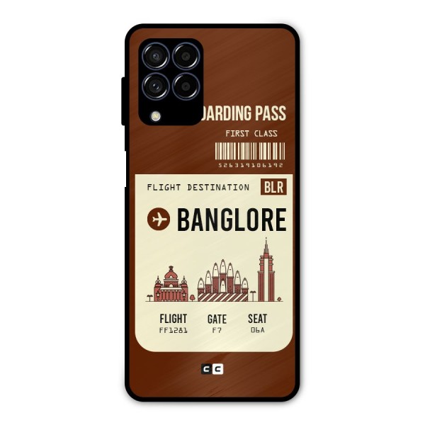 Banglore Boarding Pass Metal Back Case for Galaxy M53 5G