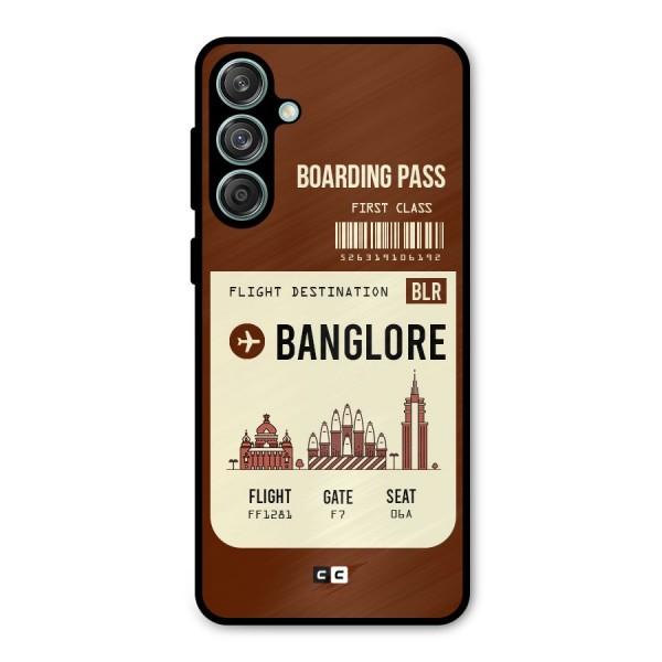 Banglore Boarding Pass Metal Back Case for Galaxy M55 5G