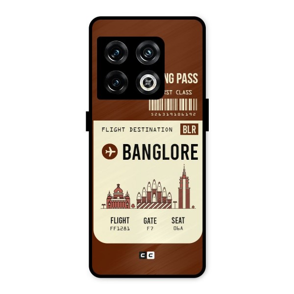 Banglore Boarding Pass Metal Back Case for OnePlus 10 Pro 5G