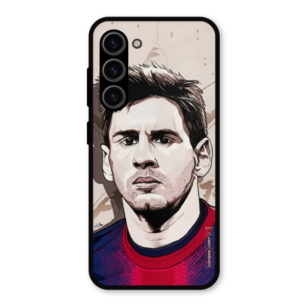 Barca King Messi Metal Back Case for Galaxy S23