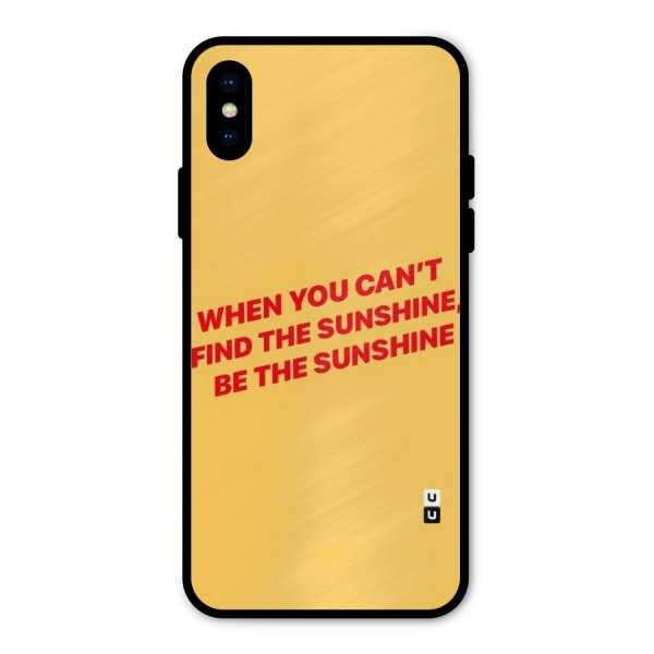 Be The Sunshine Metal Back Case for iPhone X