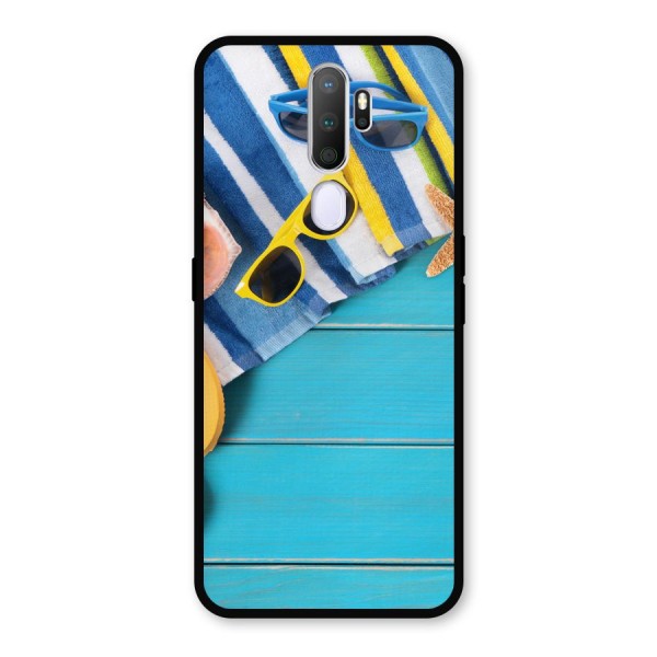 Beach Ready Metal Back Case for Oppo A9 (2020)