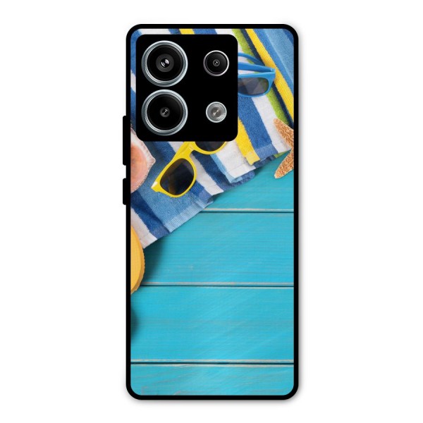 Beach Ready Metal Back Case for Redmi Note 13 Pro 5G