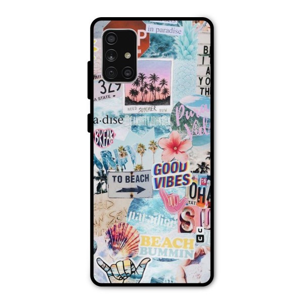 Beaching Life Metal Back Case for Galaxy A71