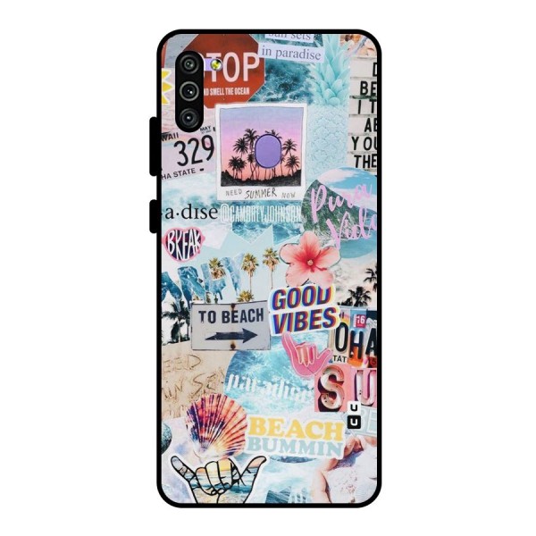 Beaching Life Metal Back Case for Galaxy M11