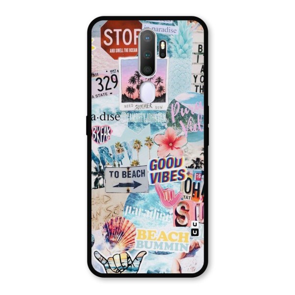 Beaching Life Metal Back Case for Oppo A9 (2020)