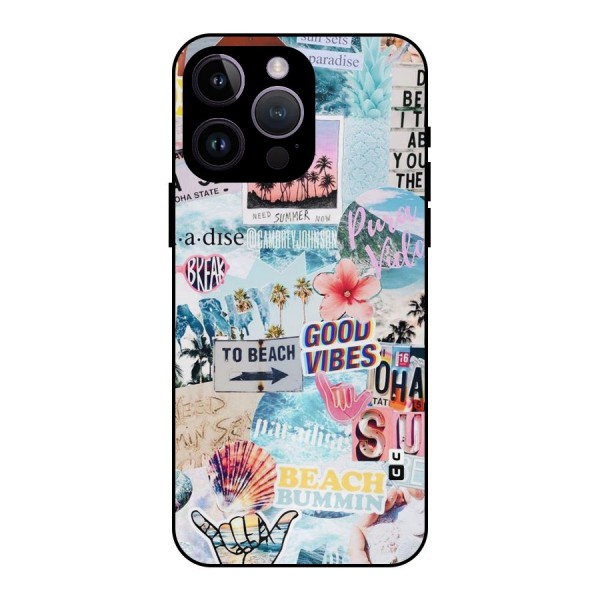 Beaching Life Metal Back Case for iPhone 14 Pro Max