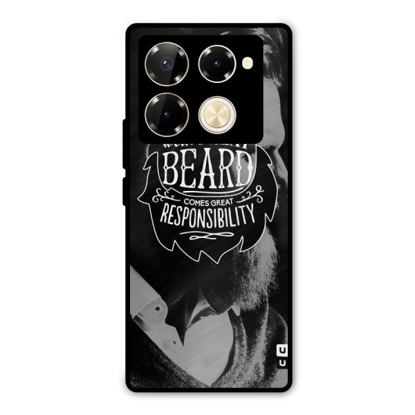 Beard Responsibility Quote Metal Back Case for Infinix Note 40 Pro