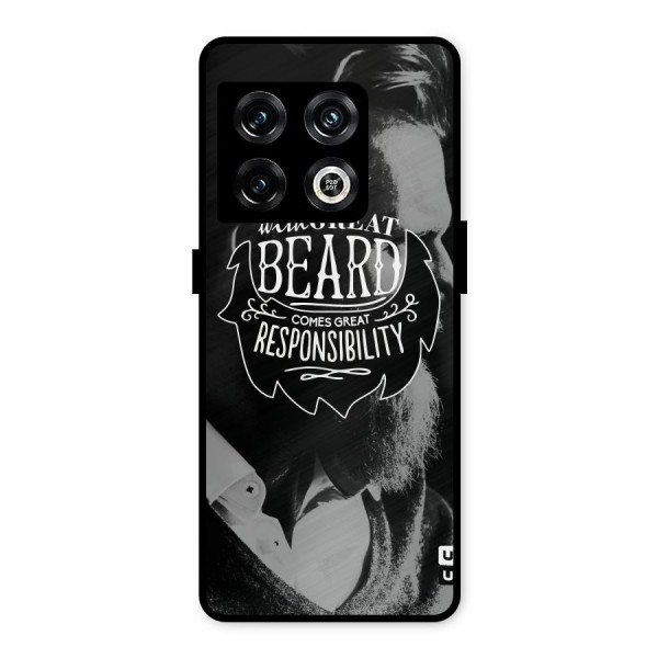 Beard Responsibility Quote Metal Back Case for OnePlus 10 Pro 5G