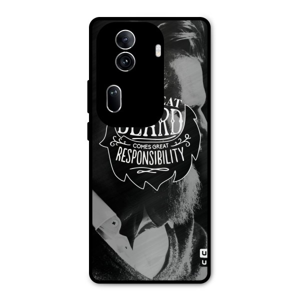 Beard Responsibility Quote Metal Back Case for Oppo Reno11 Pro 5G